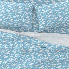 Ocean Waves Sheets Baby Blue And White