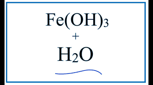 equation for fe oh 3 h2o iron iii