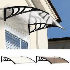 If your window opens into a flower bed where your kids can't easily access, then you won't need these kinds. Outdoor Window Door Canopy Fixed Awning Porch Patio Uv Water Rain Snow Cover Ebay