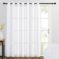 Ryb Home Sheer Curtains White 100