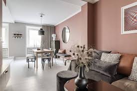 pink walls for the living room