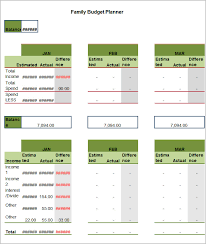 5 Family Budget Templates Word Excel Free Premium Templates