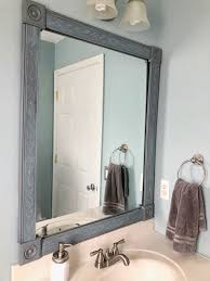 Shop for framed bathroom mirrors at bed bath & beyond. How To Make An Easy Diy Bathroom Mirror Frame Momhomeguide Com