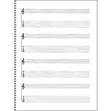 Music Sales Blank Staff Paper Tablature Musicians Friend