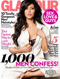 kim kardashian glamour magazine cover