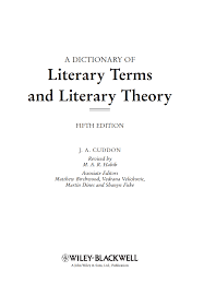 a dictionary of literary terms and literary theory 