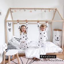 montessori furniture kids bed wooden