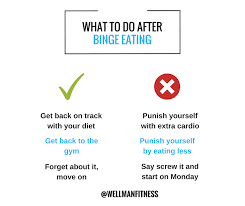 what to do after binge eating wellman
