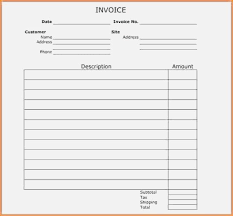 Blank Invoices Pdf Magdalene Project Org