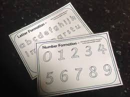 Details About Starting School Letter Formation Chart Number Formation Chart Great Practise Set