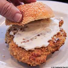 Step 2 in a shallow bowl combine flour, onion or garlic powder, and pepper. Oven Fried Pork Tenderloin Sandwiches 101 Cooking For Two
