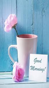good morning roses cup hd phone