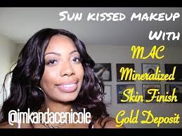 sun kissed makeup with mac mineralize