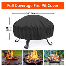review for vodche fire pit cover round