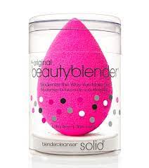 makeup sponge with mini solid cleanser