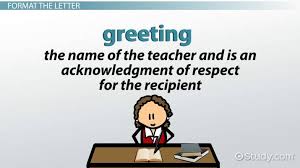 writing a thank you letter to a teacher