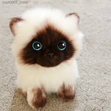 lifelike blue eyes kitten puppycat doll