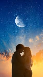 romantic couple moonlight images free