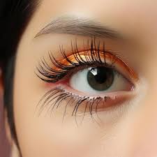 close up of captivating asian eye makeup