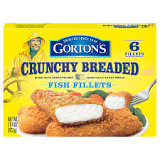 crunchy breaded fish fillets