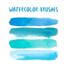 Watercolor Brush Strokes Vector Art