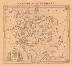 Cartographical Map Of Iran Once Known As Persia 1322 1944