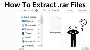 how to extract rar files windows 10
