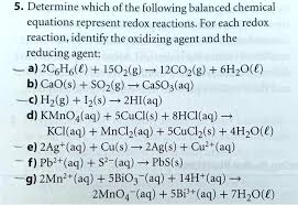 Oxidizing Agent And The Reducing Agent