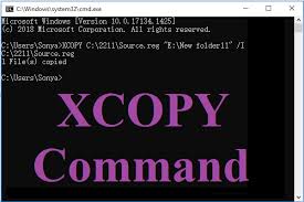 comando xcopy para copiar archivos