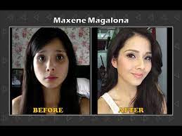 after makeup transformation