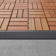 It resists mold and mildew and easily cleans up with soap and water. Runnen Edging Strip Outdoor Floor Decking Dark Grey Ikea Indonesia