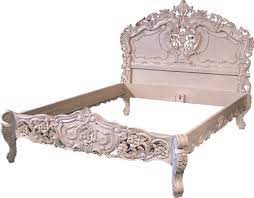 French Antique Wood Carved Bed
