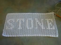 Filet Crochet Name Doily 12 Steps With Pictures
