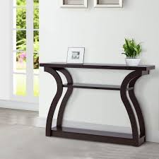 Curved Rectangular Console Sofa Table