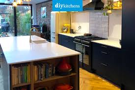 modern blue real kitchens