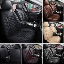 Front Rear Pu Leather Car Seat Cover