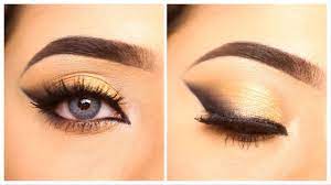 golden eye makeup tutorial shilpa