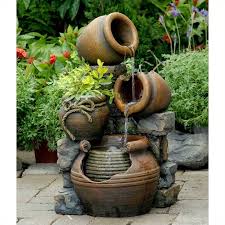 Jeco Multi Pots Outdoor Water Fountain