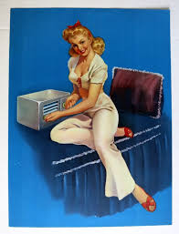 authentic 1940 50s pinup picture