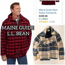 L L Bean Maine Guide Wool Field Hunting Jacket