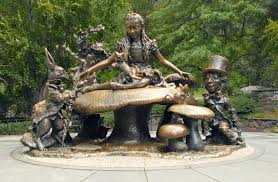 alice in wonderland garden statues