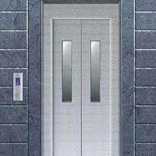 Automatic Elevator Door With Glass In