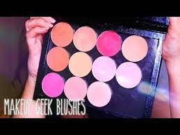 makeup geek blushes swatches review