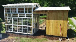 Greenhouse Built From Discarded Windows