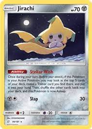 If this pokémon is in the active spot, you may look at the top 2 cards of your deck and put 1 of them into your hand. Jirachi Sm Team Up Pokemon Tcgplayer Com