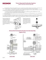 reznor separated combustion systems