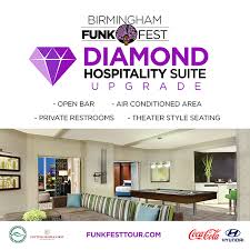 Funk Fest Birmingham Diamond Hospitality Suite Upgrade