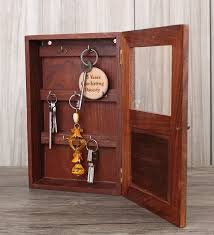 indya key box wood key holder