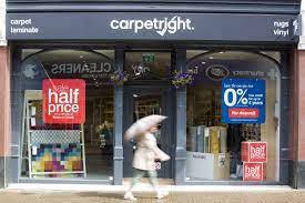 carpetright shares fall on trading