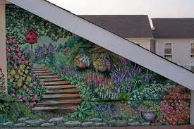 Garden Mural Garden Wall Art